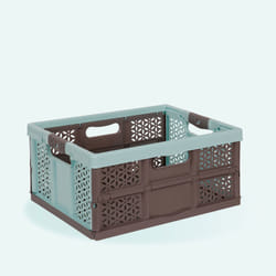 keeeper 10296 016000 scatola di conservazione Cesto portaoggetti Rettangolare Marrone, Turchese