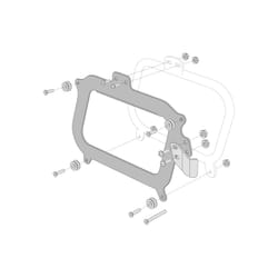 SW-Motech Kit adattatore per portapacchi Givi - 2 pz. Per casi TRAX ADV/EVO.