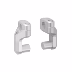SW-Motech Vario barra posteriore per manubrio Ø 28 mm - Up/back variabile. Argento., argento - Vista aggiuntiva 2