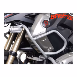 SW-Motech Barra di protezione superiore - Argento. BMW R1200GS (08-12). Solo con cras bar., argento