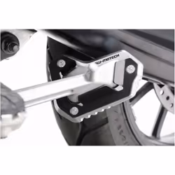 SW-Motech Prolunga per piedino laterale - Nero/Argento. Triumph Tiger Explorer (11-15)., argento