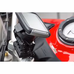 Supporto GPS SW-Motech per manubrio - Nero. Ducati Multistrada 1200/ 950/ 1260/ V2., nero
