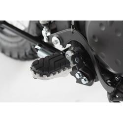 Kit pedane SW-Motech ION - Kawasaki KLR 650 (01-18), BMW S 1000 XR (23-)., nero-argento