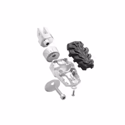 Kit pedane poggiapiedi SW-Motech EVO - BMW S 1000 XR (15-19), F 750/ 800/ 850 GS (17-)., nero-argento