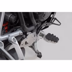 Kit poggiapiedi SW-Motech EVO - Triumph Tiger 800/ 900/ 1200, Scrambler 1200., nero-argento