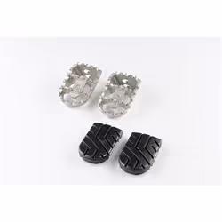 Kit pedane SW-Motech ION - Honda NT1100 (21-), XL750 (22-)., nero-argento