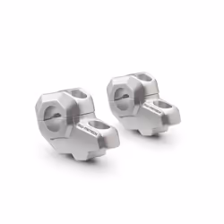 SW-Motech Bar schienale per manubrio Ø 22 mm - H=30 mm. Schienale 21 mm., argento