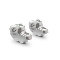 SW-Motech Bar schienale per manubrio Ø 22 mm - H=30 mm. Schienale 21 mm., argento