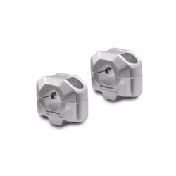 SW-Motech Bar riser per manubrio Ø 22 mm - H=20 mm., argento
