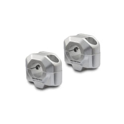SW-Motech Bar riser per manubrio Ø 22 mm - H=20 mm., argento