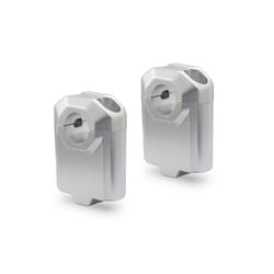 SW-Motech Bar riser per manubrio Ø 22 mm - H=50 mm., argento