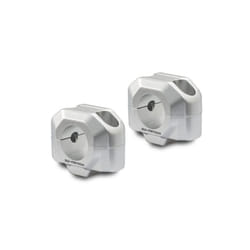 SW-Motech Bar riser per manubrio Ø 28 mm - H=20 mm., argento