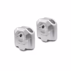 SW-Motech Bar riser per manubrio Ø 28 mm - H=30 mm., argento