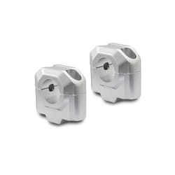 SW-Motech Bar riser per manubrio Ø 28 mm - H=30 mm., argento