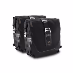 Sistema di borsa laterale SW-Motech Legend Gear LC Black Edition - Moto Guzzi V9 Roamer/Bobber (15-)., nero