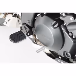 SW-Motech ION Aprilia / BMW / Suzuki Footrest Kit, nero-argento