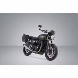 Sistema di borse laterali SW-Motech Legend Gear LC Black Edition - Triumph Speed Twin 1200 (18-24)., nero