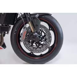 SW-Motech Set di cursori per asse anteriore - Nero. Modelli Triumph, Yamaha, Royal Enfield., nero