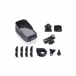 SW-Motech Kit di montaggio GPS universale con custodia per telefono - Braccio di presa da 2", per filettatura manubrio/specchietto - Vista aggiuntiva 2