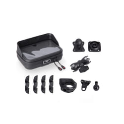 SW-Motech Kit di montaggio GPS universale con valigia Navi - Incluso braccio di presa da 2", per filettatura manubrio/specchietto