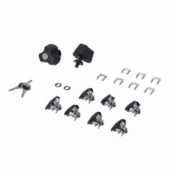 SW-Motech TRAX set di serrature con protezione antifurto PRO - 9 serrature corrispondenti, 2 chiavi. Protezione antifurto.