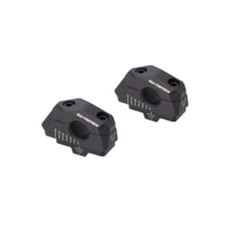 SW-Motech Barra posteriore variabile per manubrio Ø22 - H=25mm. Schienale 5/10/15/20/25/30 mm., nero