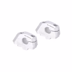 SW-Motech Barra posteriore variabile per manubrio Ø22 - H=25mm. Schienale 5/10/15/20/25/30 mm., argento - Vista aggiuntiva 2