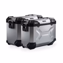 SW-Motech TRAX ADV sistema di cassa in alluminio - Argento. 45/37 l. Aprilia Tuareg 660 (21-), argento