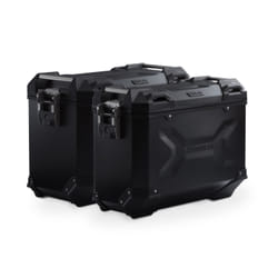 Sistema di valigie in alluminio SW-Motech TRAX ADV - Nero. 45/37 l. Honda X-ADV (20-24)., nero