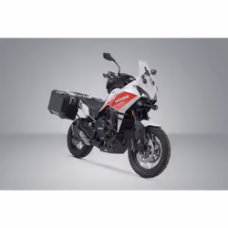 Sistema di valigie in alluminio SW-Motech TRAX ADV - Nero. 45/45 l. Moto Morini X-Cape 650 (21-)., nero