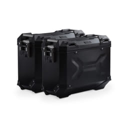 Sistema di valigie in alluminio SW-Motech TRAX ADV - Nero. 37/37 l. Yamaha MT-07 Tracer (16-)., nero