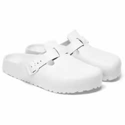 Birkenstock Boston Essentials Zoccoli Unisex Bianco
