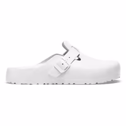 Birkenstock Boston Essentials Zoccoli Unisex Bianco - Vista aggiuntiva 4
