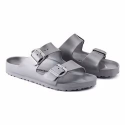 Birkenstock Arizona Essentials Sandali Unisex Metallico, Argento