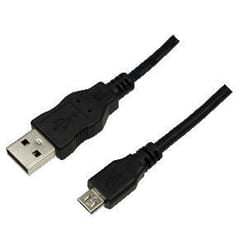 LogiLink 1m USB A-USB Micro B cavo USB USB 2.0 Micro-USB B Nero