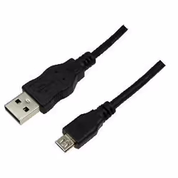 LogiLink 5m USB A-USB Micro B, 5 m, USB A, Micro-USB B, USB 2.0, Maschio/Maschio, Nero
