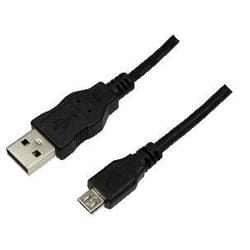 LogiLink 5m USB A-USB Micro B cavo USB USB 2.0 Micro-USB B Nero