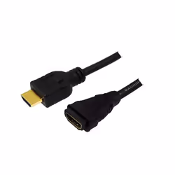 LogiLink HDMI - HDMI, 1.0m, 1 m, HDMI tipo A (Standard), HDMI tipo A (Standard), 4120 x 2160 Pixel, 8,16 Gbit/s, Nero