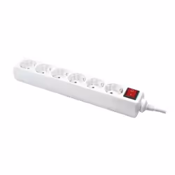 LogiLink LPS202, 1,5 m, IP20, Bianco, TUV / GS, 6 presa(e) AC, 250 V