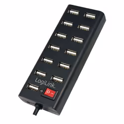 LogiLink UA0126, USB 2.0, 480 Mbit/s, Nero, status, 0,75 m, CE, RoHS