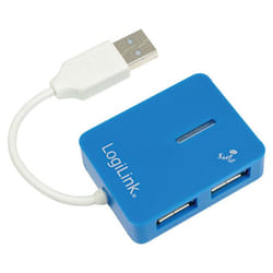 LogiLink USB 2.0 4-Port Hub 480 Mbit/s Blu