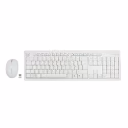 LogiLink ID0104W tastiera Mouse incluso USB Tedesco Bianco