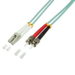 LogiLink 3m LC-ST cavo InfiniBand e in fibra ottica Turchese