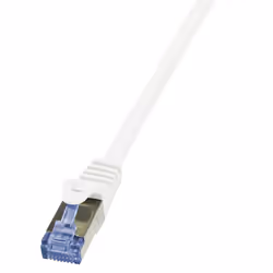 LogiLink 0.5m Cat.6A 10G S/FTP, 0,5 m, Cat6a, S/FTP (S-STP), RJ-45, RJ-45, Bianco