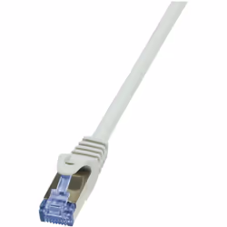 LogiLink Cat6a S/FTP, 7.5m, 7,5 m, Cat6a, S/FTP (S-STP), RJ-45, RJ-45, Grigio