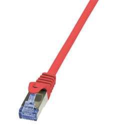 LogiLink 0.25m Cat.6A 10G S/FTP cavo di rete Rosso 0,25 m Cat6a S/FTP (S-STP)