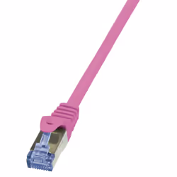 LogiLink 7.5m Cat.6A S/FTP, 7,5 m, Cat6a, S/FTP (S-STP), RJ-45, RJ-45, Rosa