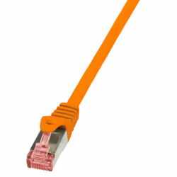 LogiLink 0.25m Cat.6 S/FTP, 0,25 m, Cat6, S/FTP (S-STP), RJ-45, RJ-45, Arancione
