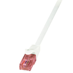 LogiLink 0.5m Cat.6 U/UTP cavo di rete Bianco 0,5 m Cat6 U/UTP (UTP)