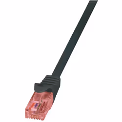 LogiLink Cat.6 U/UTP, 0.5m, 0,5 m, Cat6, U/UTP (UTP), RJ-45, RJ-45, Nero